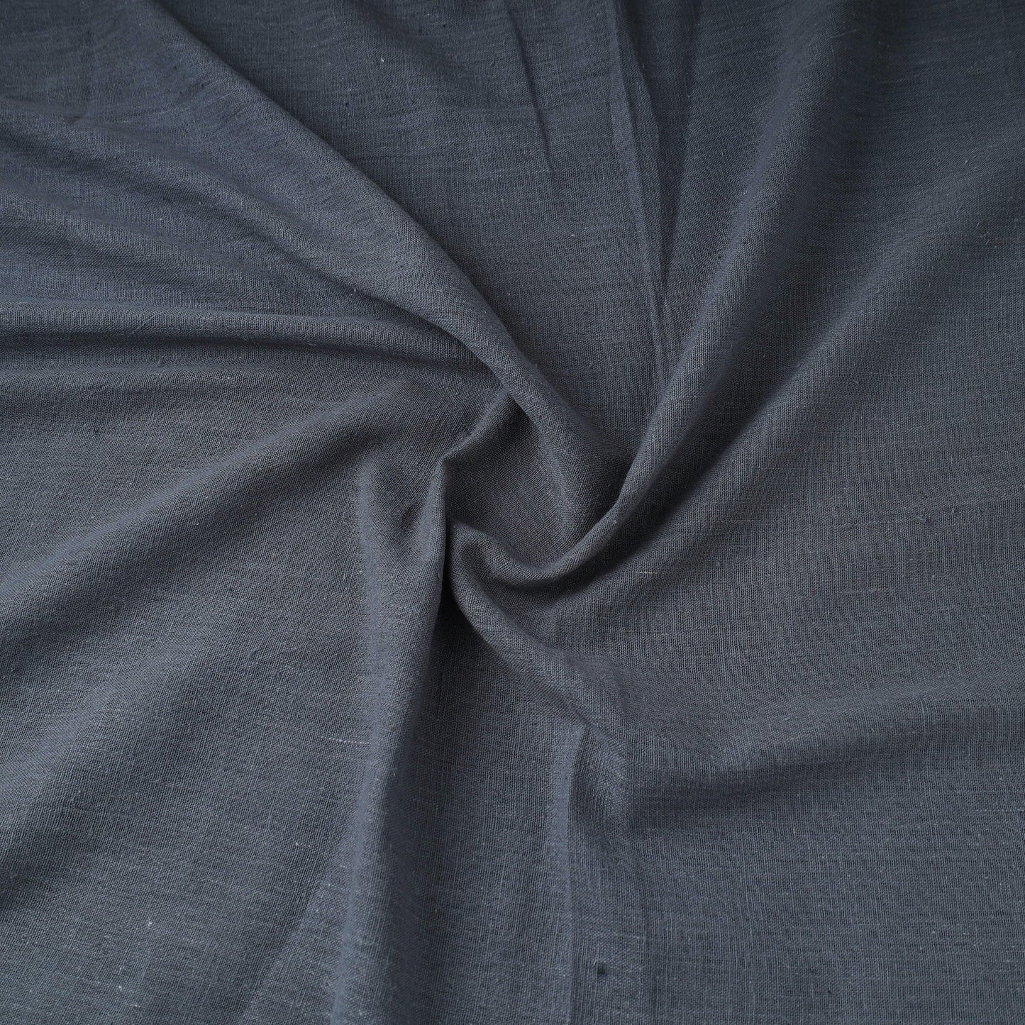 Grey - handloom organic kala cotton fabric 05 - handcrafted