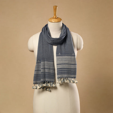 Buy Handloom Organic Kala Cotton Kutch Bhujodi Stole