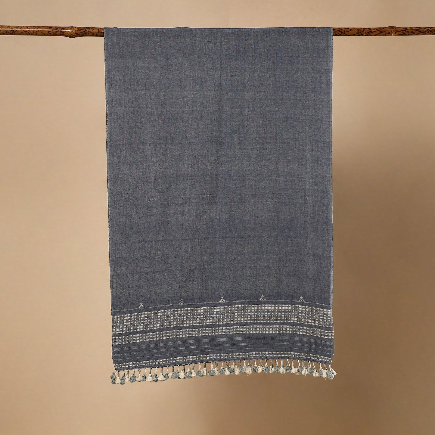 Buy Handloom Organic Kala Cotton Kutch Bhujodi Stole