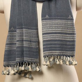 Buy Handloom Organic Kala Cotton Kutch Bhujodi Stole