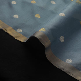 Handloom zari buti pure chanderi silk fabric 08