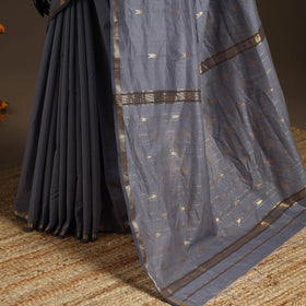 Handloom zari work chanderi silk saree 05 - handcrafted