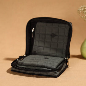 Grey Handmade 4 Pockets Cotton Jewelry Bag 07