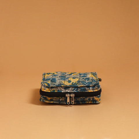 Handmade 4 pockets quilted jewellery bag 18 - handcrafted