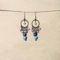 Grey - handmade beaded earrings 97 - handcrafted