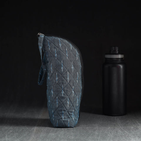  Grey Handmade Cotton 1L Water Bottle Cover