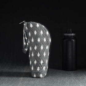  Grey Handmade Cotton 1L Water Bottle Cover