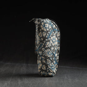 Grey Handmade Cotton 1L Water Bottle Cover