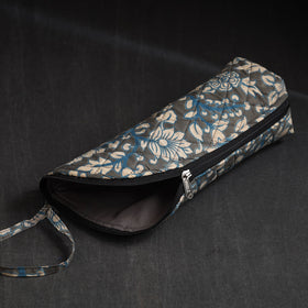 Grey Handmade Cotton 1L Water Bottle Cover