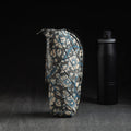 Grey Handmade Cotton 1L Water Bottle Cover
