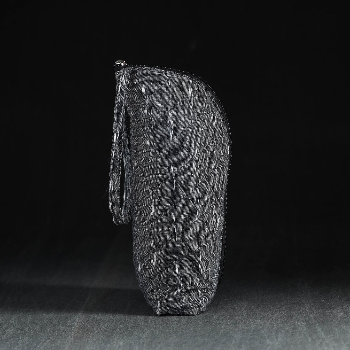 Grey Handmade Cotton 1L Water Bottle Cover