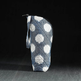 Grey Handmade Cotton 1L Water Bottle Cover