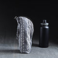 Grey Handmade Cotton 1L Water Bottle Cover