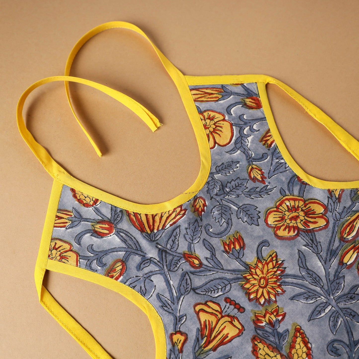 Buy Grey Handmade Cotton Baby Bib