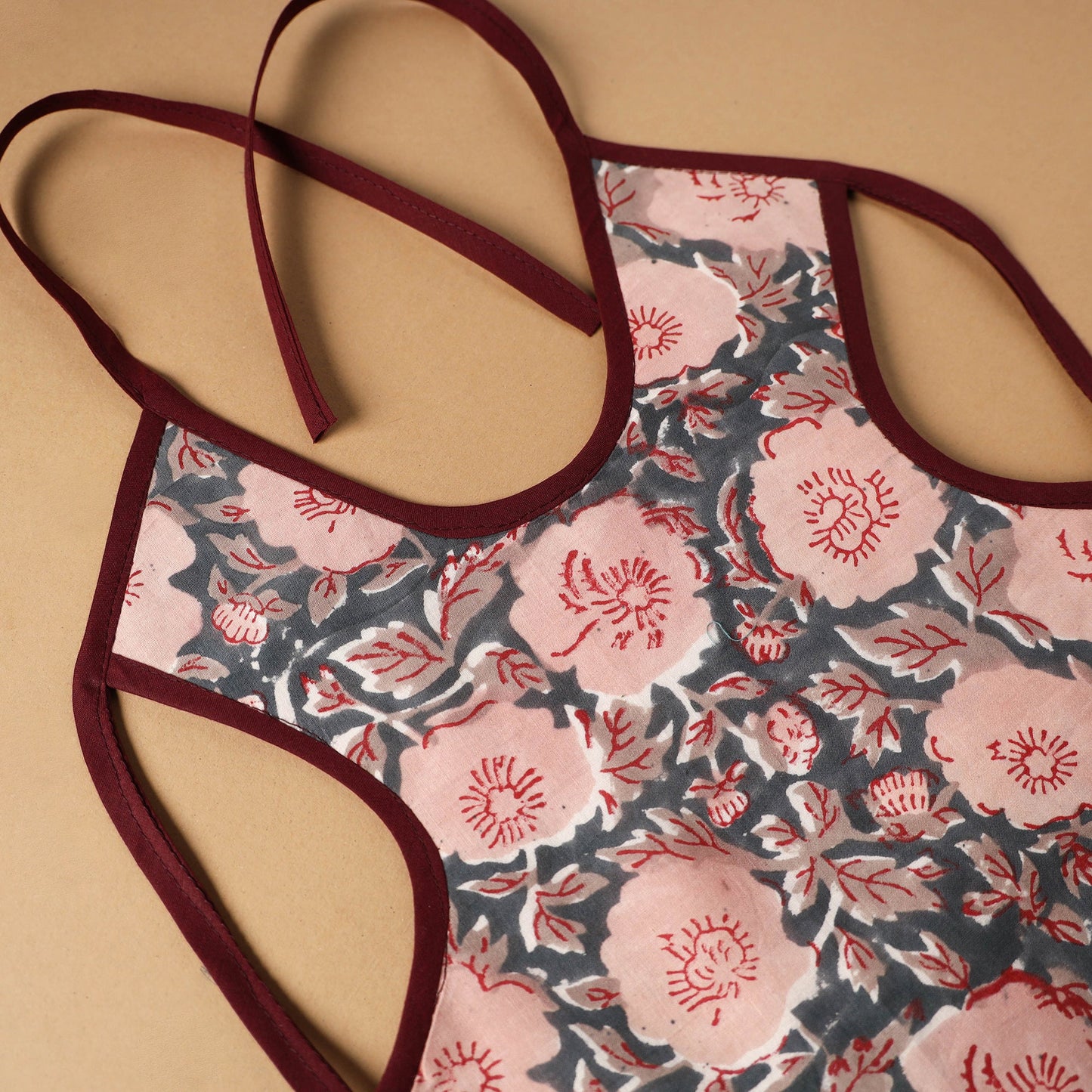 Buy Grey Handmade Cotton Baby Bib