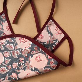 Buy Grey Handmade Cotton Baby Bib