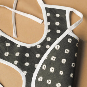 Grey Handmade Cotton Baby Bib