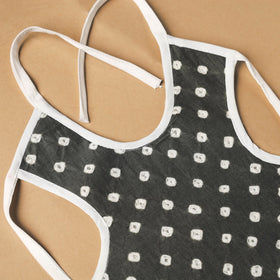 Grey Handmade Cotton Baby Bib