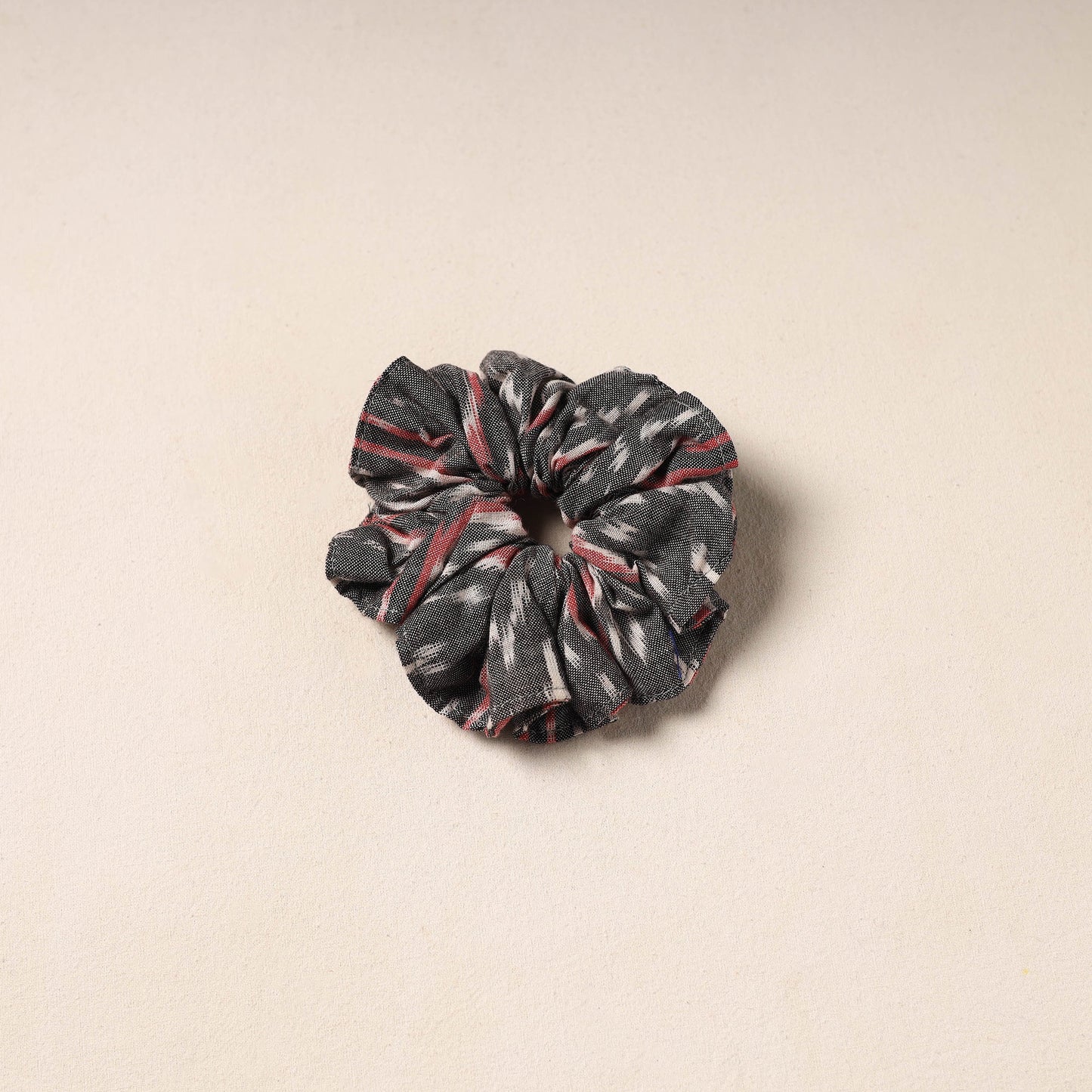 Black Handmade Cotton Elastic Rubber Band/Scrunchie