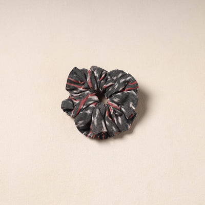 Black Handmade Cotton Elastic Rubber Band/Scrunchie