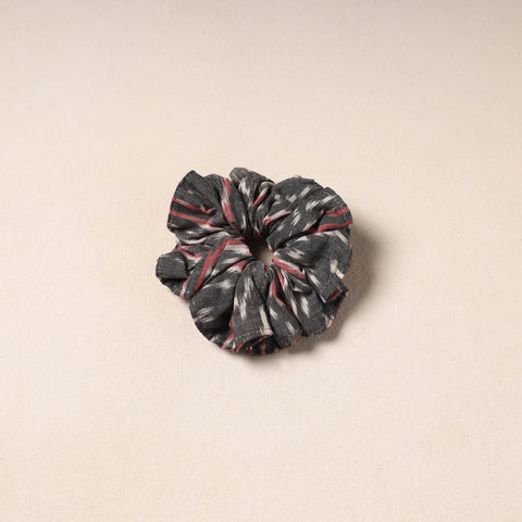 Black Handmade Cotton Elastic Rubber Band/Scrunchie