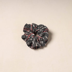 Black Handmade Cotton Elastic Rubber Band/Scrunchie