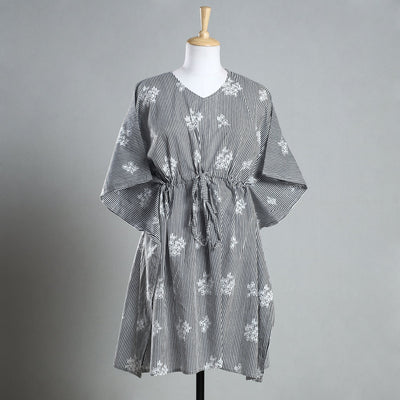 Buy Handmade Cotton Fabric Kaftan with Tie-Up Waist l iTokri.com