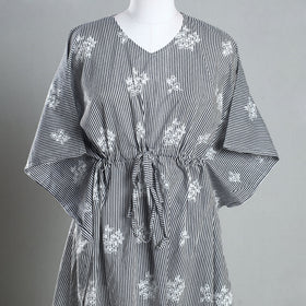 Buy Handmade Cotton Fabric Kaftan with Tie-Up Waist l iTokri.com