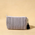  Handmade Cotton Fabric Quilted Utility Pouch With Tassel 