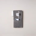 Grey Handmade Cotton Mobile Charging Holder