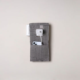 Grey Handmade Cotton Mobile Charging Holder