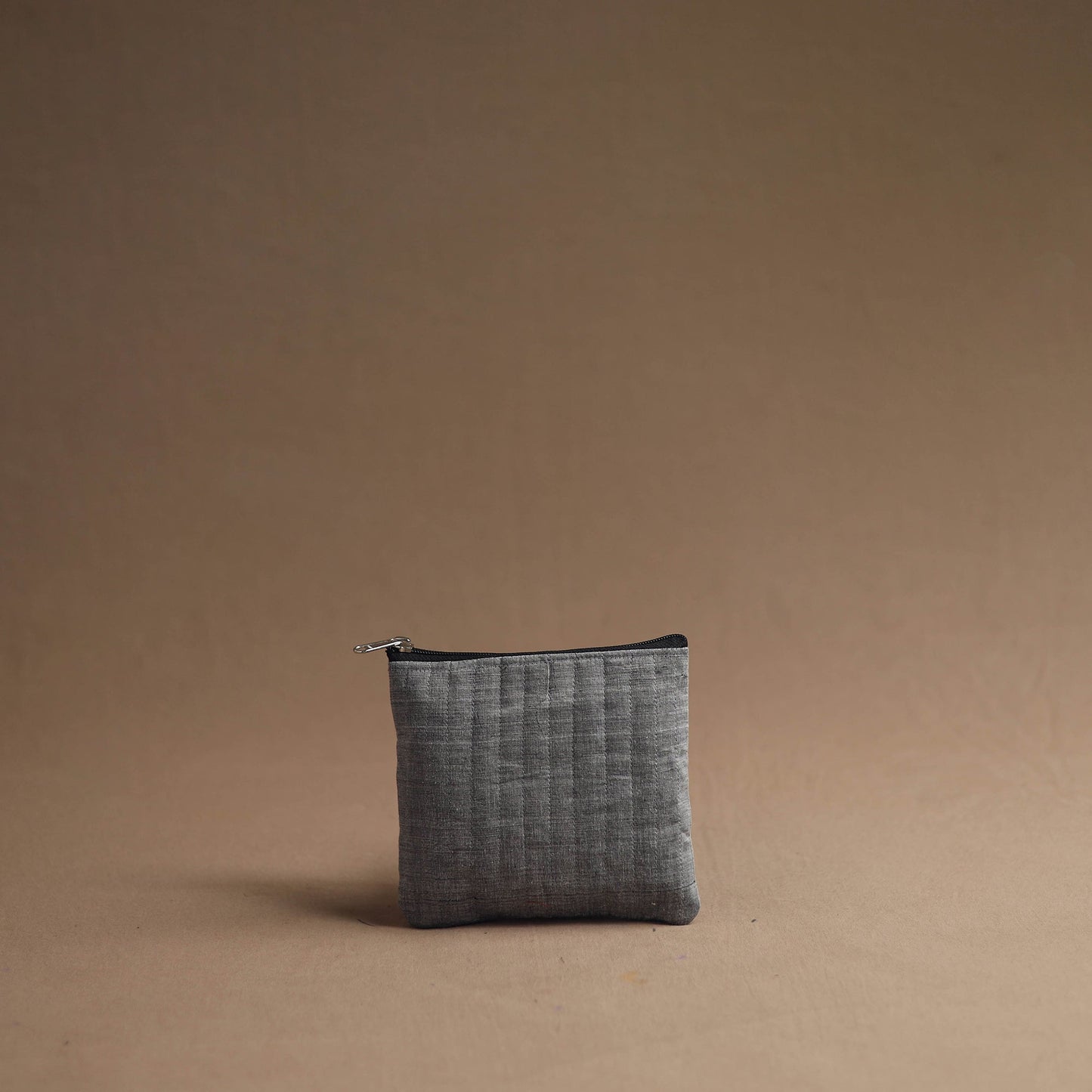 Grey - handmade cotton multipurpose utility pouches (set