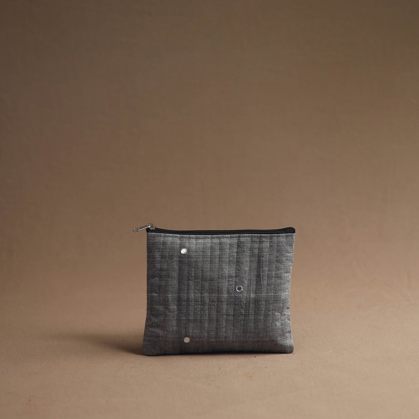 Grey - handmade cotton multipurpose utility pouches (set