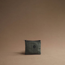 Grey - handmade cotton multipurpose utility pouches (set