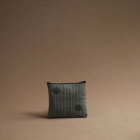 Grey - handmade cotton multipurpose utility pouches (set