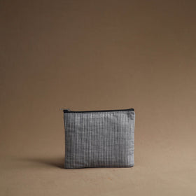 Grey - handmade cotton multipurpose utility pouches (set