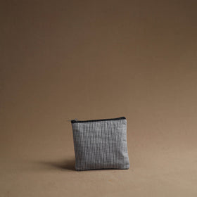 Grey - handmade cotton multipurpose utility pouches (set