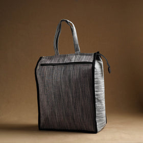 Grey Handmade And Durable Cotton Shopping Hand Bag