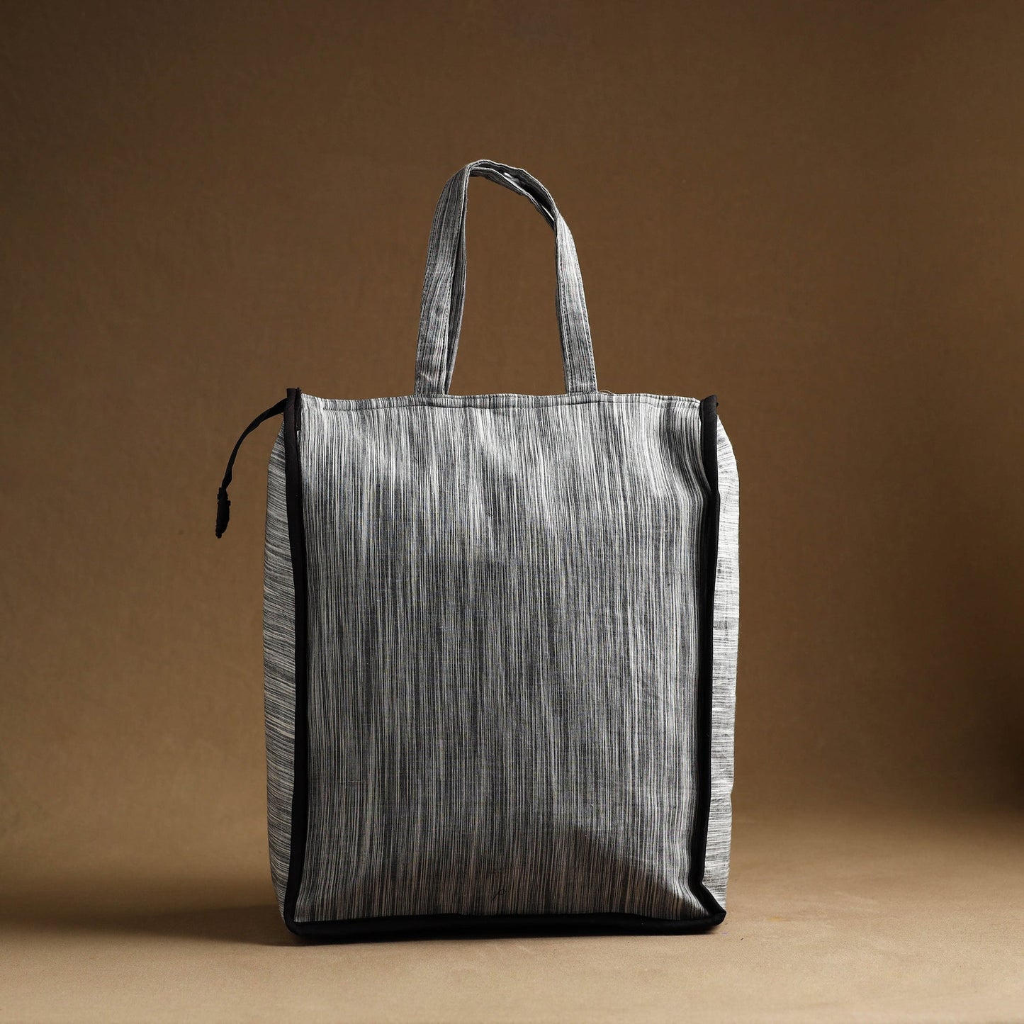 Grey Handmade And Durable Cotton Shopping Hand Bag