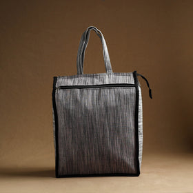 Grey Handmade And Durable Cotton Shopping Hand Bag