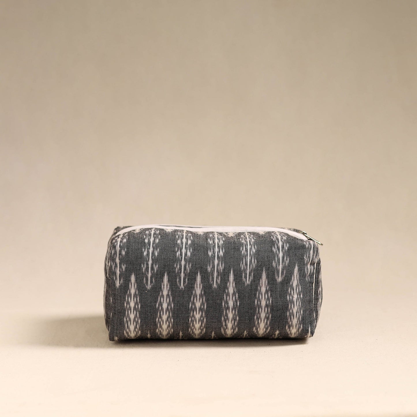 Grey Handmade Cotton Toiletry Bag 