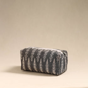 Grey Handmade Cotton Toiletry Bag 