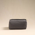 Grey Handmade Cotton Toiletry Bag 