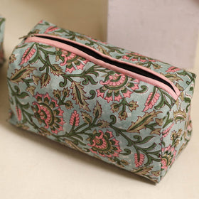  Grey Handmade Cotton Toiletry Bags (Set of 3) 