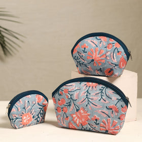Handmade Cotton Toiletry Bags (Set of 3) 166 