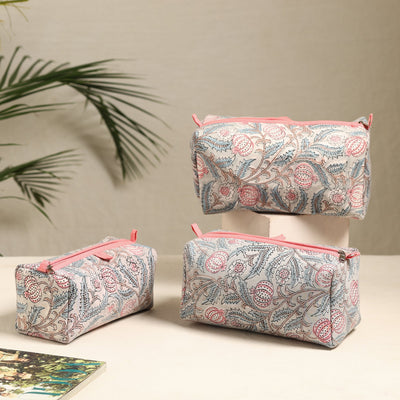  Handmade Cotton Toiletry Bags (Set of 3) 98 