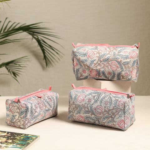  Handmade Cotton Toiletry Bags (Set of 3) 98 