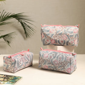  Handmade Cotton Toiletry Bags (Set of 3) 98 