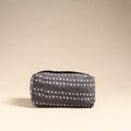  Grey Handmade Cotton Toiletry Pouch 