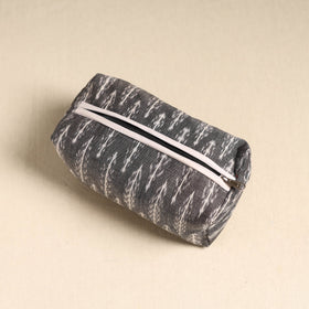  Grey Handmade Cotton Toiletry Pouch 